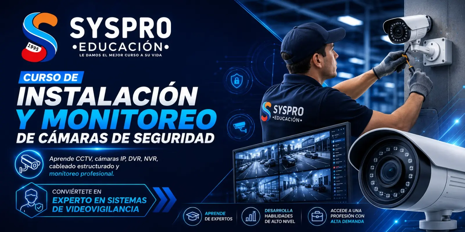 Curso de Instalación y Monitoreo de Cámaras de Seguridad Syspro
